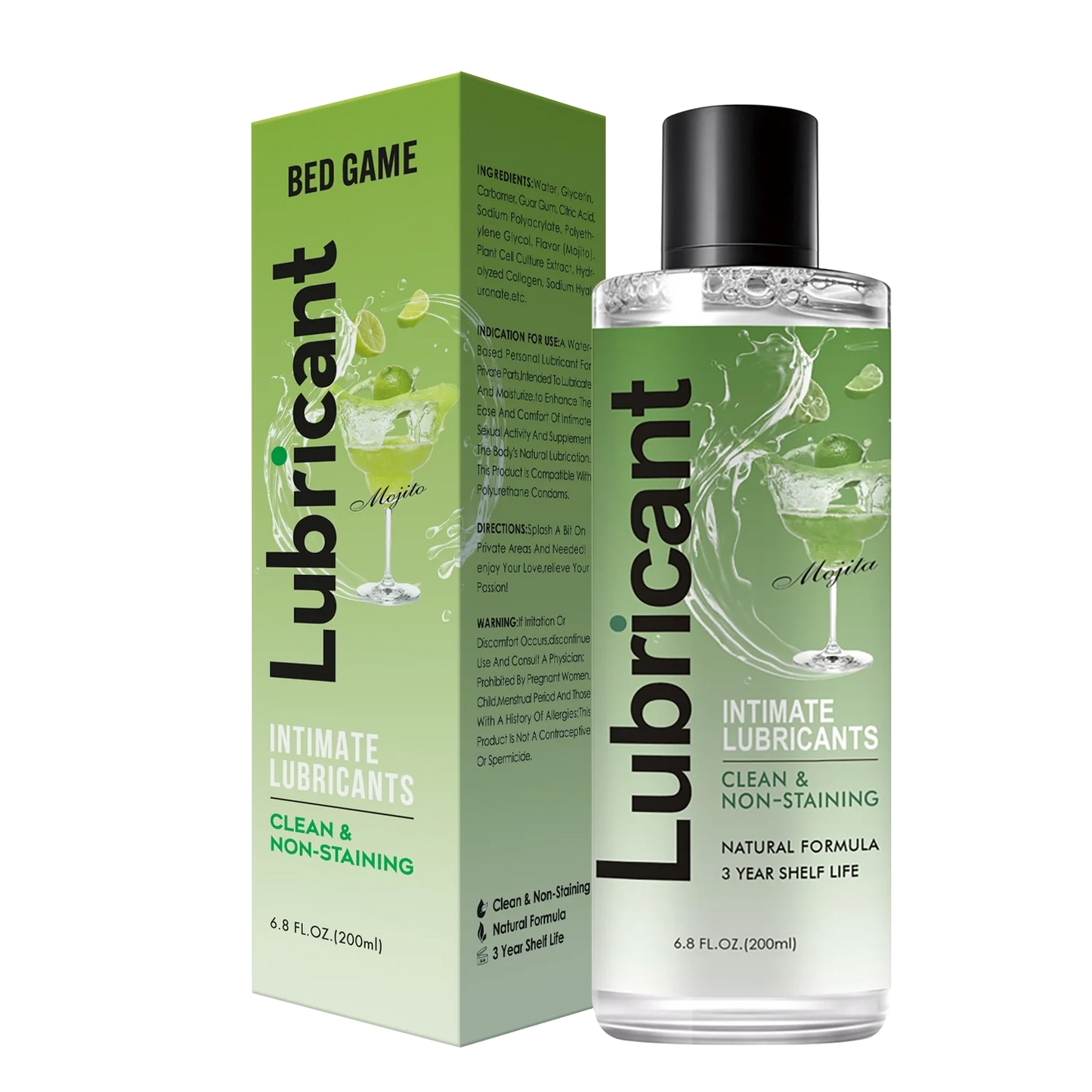 Bed Game 200ml Anal Lubricants Fruit Water Based Sex Silky Smooth Texture Lubricant Love Gel Exciter For Adult toy lubricant