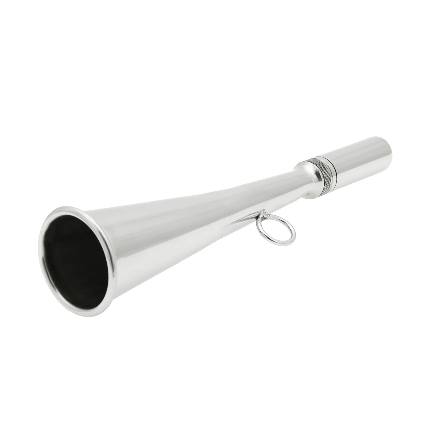 AD Foghorn Stainless Steel Fog Horn Boat Foghorn Handheld Foghorn with Removable Mouthpiece for Yacht Marine Safety