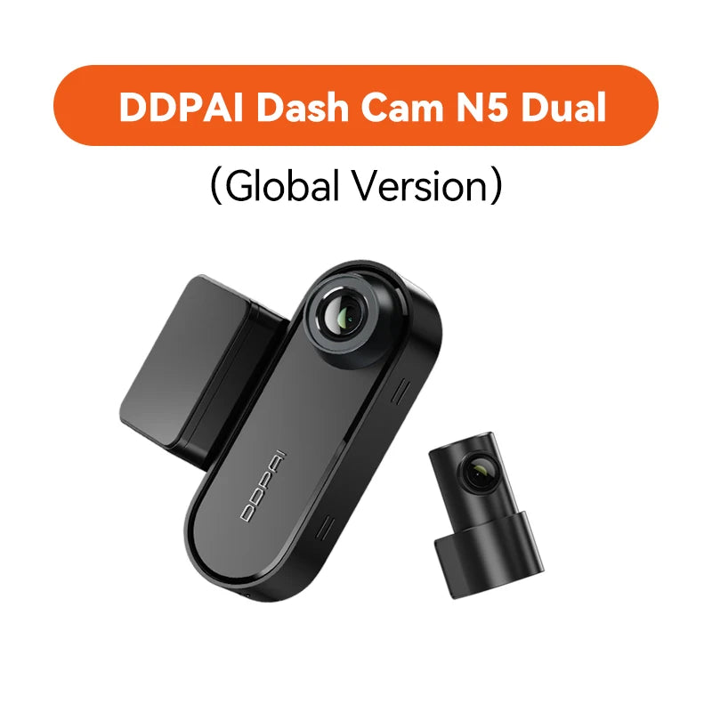 DDPAI Dash Cam N5 Dual Front and Rear 4K Ultra HD Resolution Dash Camera NightVIS ADAS GPS Auto Record