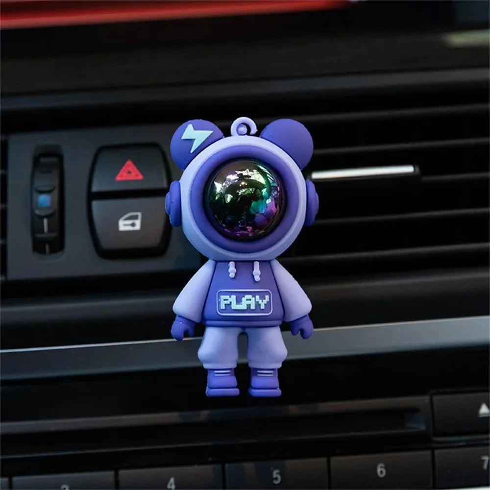 Car Air Outlet Perfume Clip Cartoon Astronaut Air Conditioning Air Outlet Aromatherapy Clip Car Interior Accessories Decoration