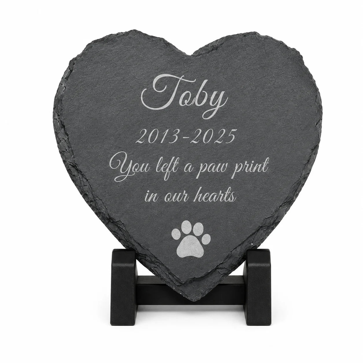 Personalized Cat Dog Memorial Plaque Custom Photo Slate Stone Pet Loss Sympathy Gift Garden Decor Remembrance Stone with Name