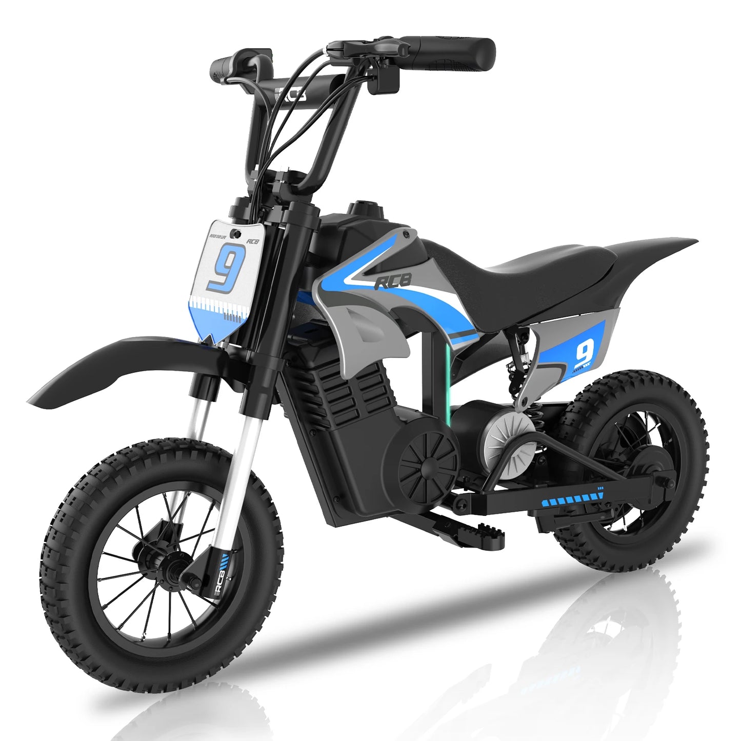RCB KIDS Kids Electric Motorcycle R9X PRO 350W 36V Ride-On Toy, 3 Speed 25km/h, 16km Range, LED Light, Rechargeable, 6+, Max 80kg