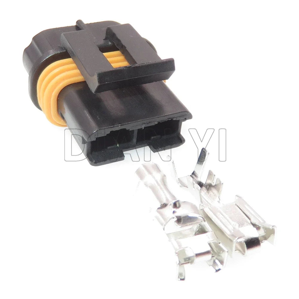 1 Set 2 Way AC Assembly Car Docking Connector For Buick 12103172 12033769 12033731 Automotive Electronic Fan Plug With Cables