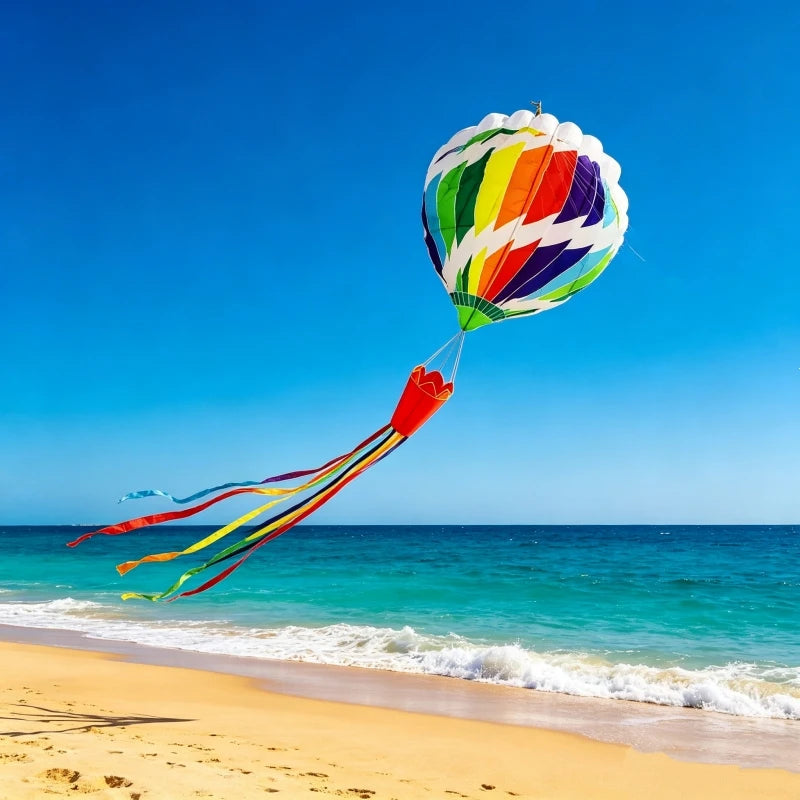 Hot Air Balloon kite flying soft kites nylon inflatable kites dragon for adults kite string winder parachute kites factory pipa