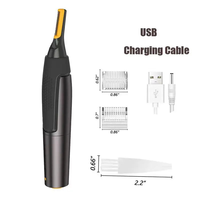 Nose Ear Face Trimmer Electric Shaving Safe Face Care Nose Hair Trimmer For Men Shaving Hair Removal Razor Beard