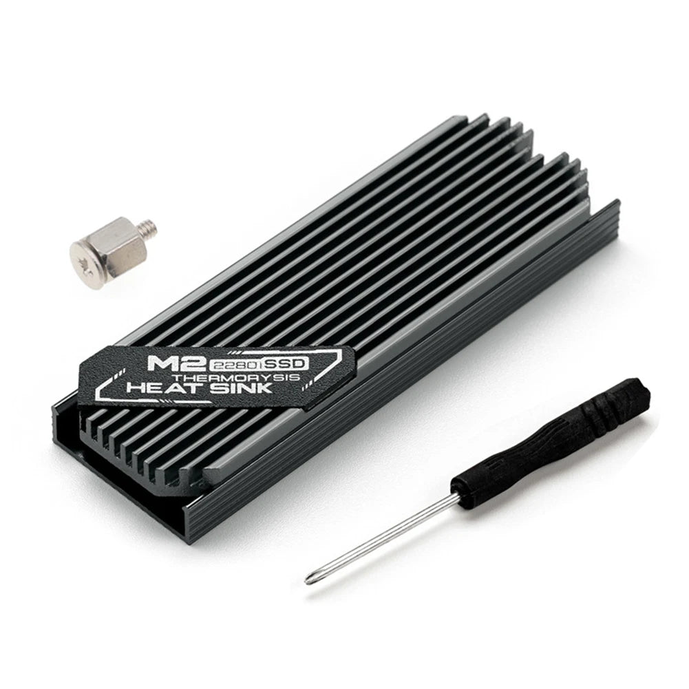 M.2 SSD NVMe Heat Sink heatsink M2 2280 SSD Hard Disk Aluminum Heat Sink with Silicone Thermal Pad for PC / PS5 PCIE 2280 SSD