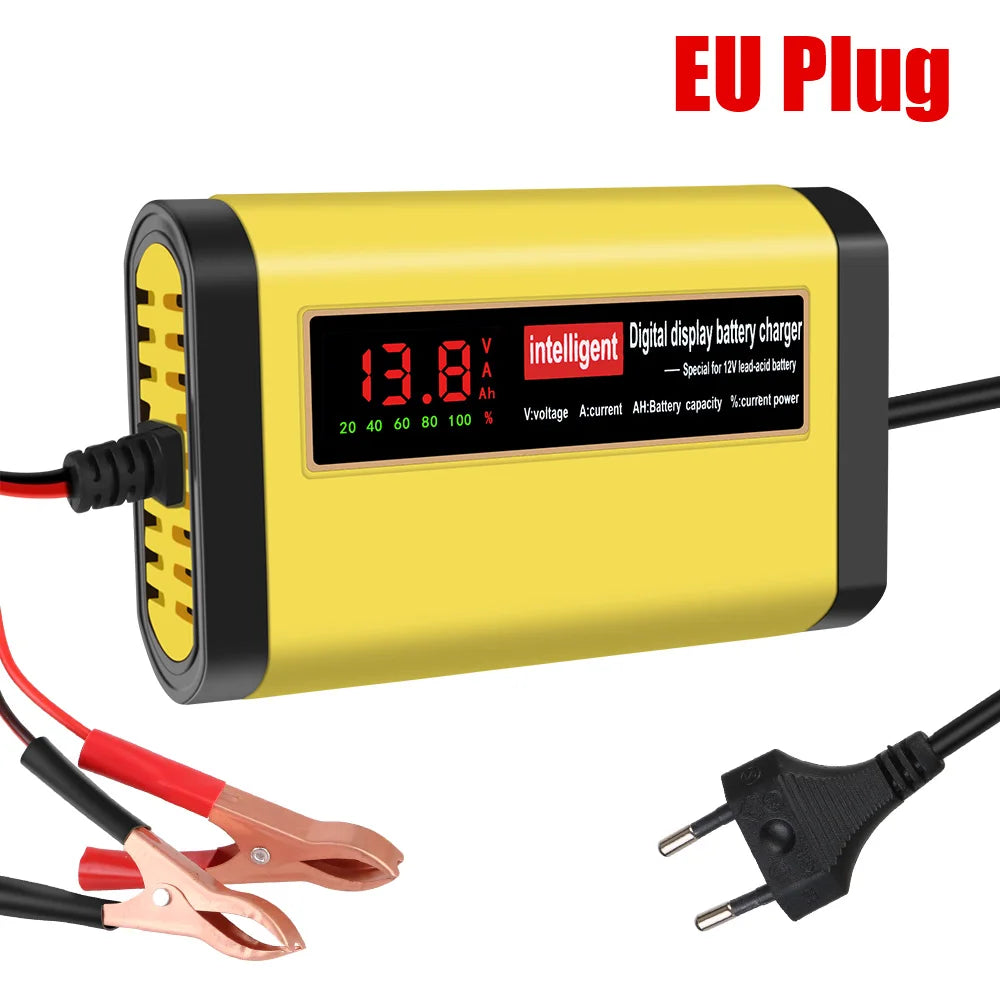 3 Stages Lead Acid AGM GEL Battery-chargers Car Battery Charger Car Accessories