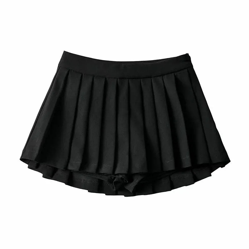 MEXZT Sexy Pleated Skirts Women Korean High Waist Mini Skirts JK Preppy Summer Fashion White Black Gyaru Tennis Extreme Skirt
