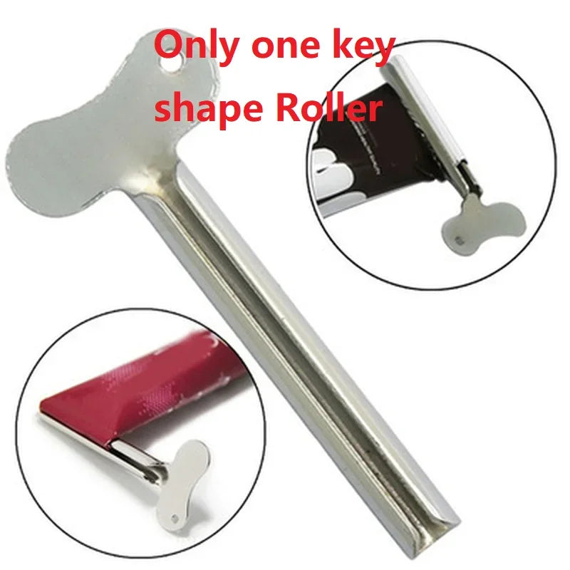 Creative Toothpaste Tube Squeezer Simple Toothpaste Roller Stainless Steel Labor Saving Toothpaste Tube Wringer Cleanser Presser