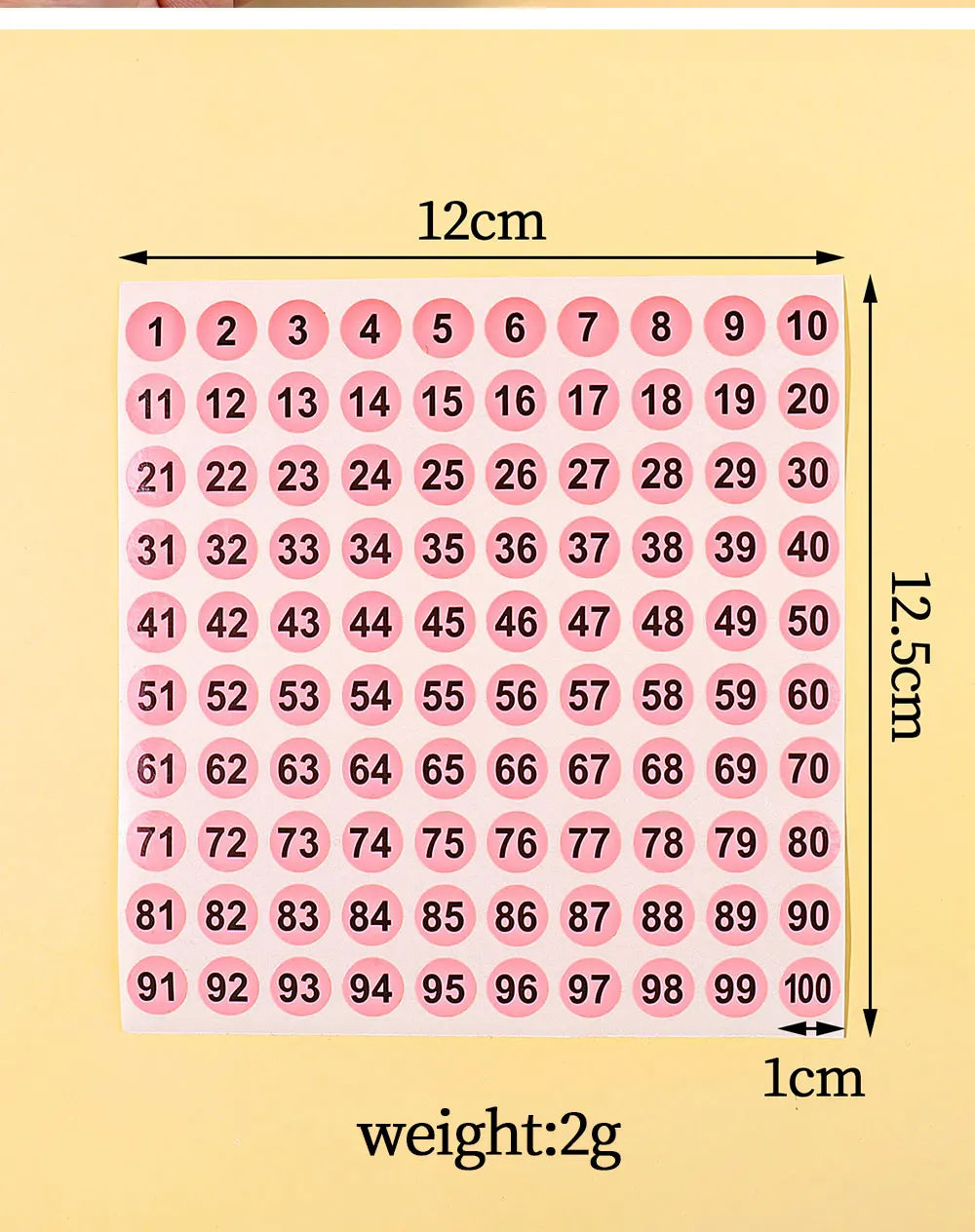 2Pcs/Lot Waterproof Pink Number Sticker Label For Nail Polish Color Gel Varnish Marking Digital Label Sticker Manicure Tool