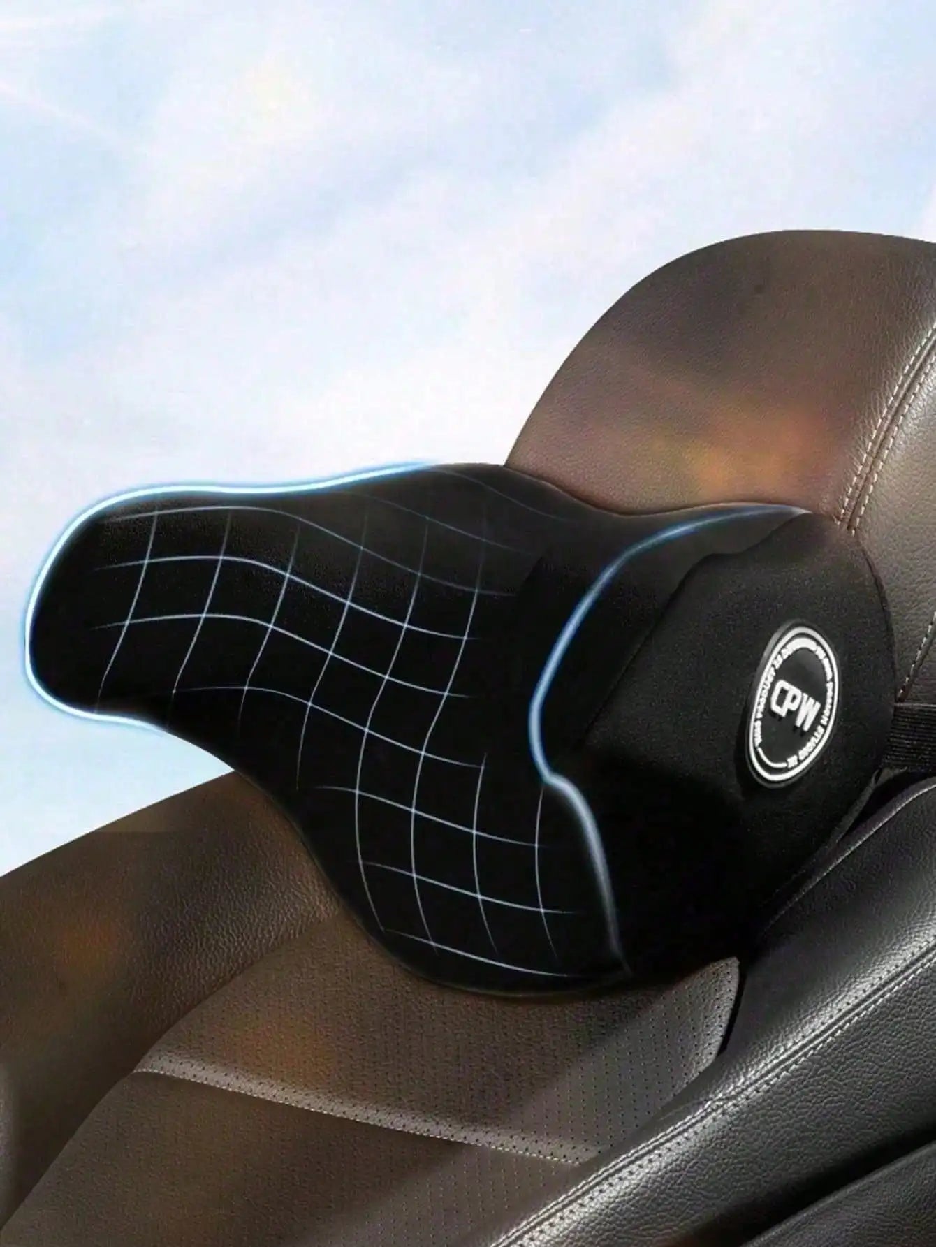 1pc Car Headrest, Neck Pillow for Preventing Neck Tilting, In-car Supplies, Side Support for Adults, U-shaped Memor