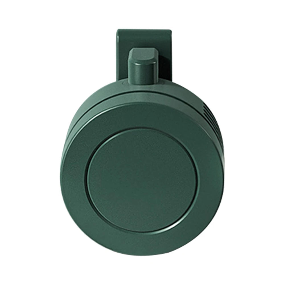 Mini Clip Fan Hanging Waist Neck Fan Girl Electric Air Cooling Fan 900mah USB Leafless Fan 3 Speeds Portable Cooler Air