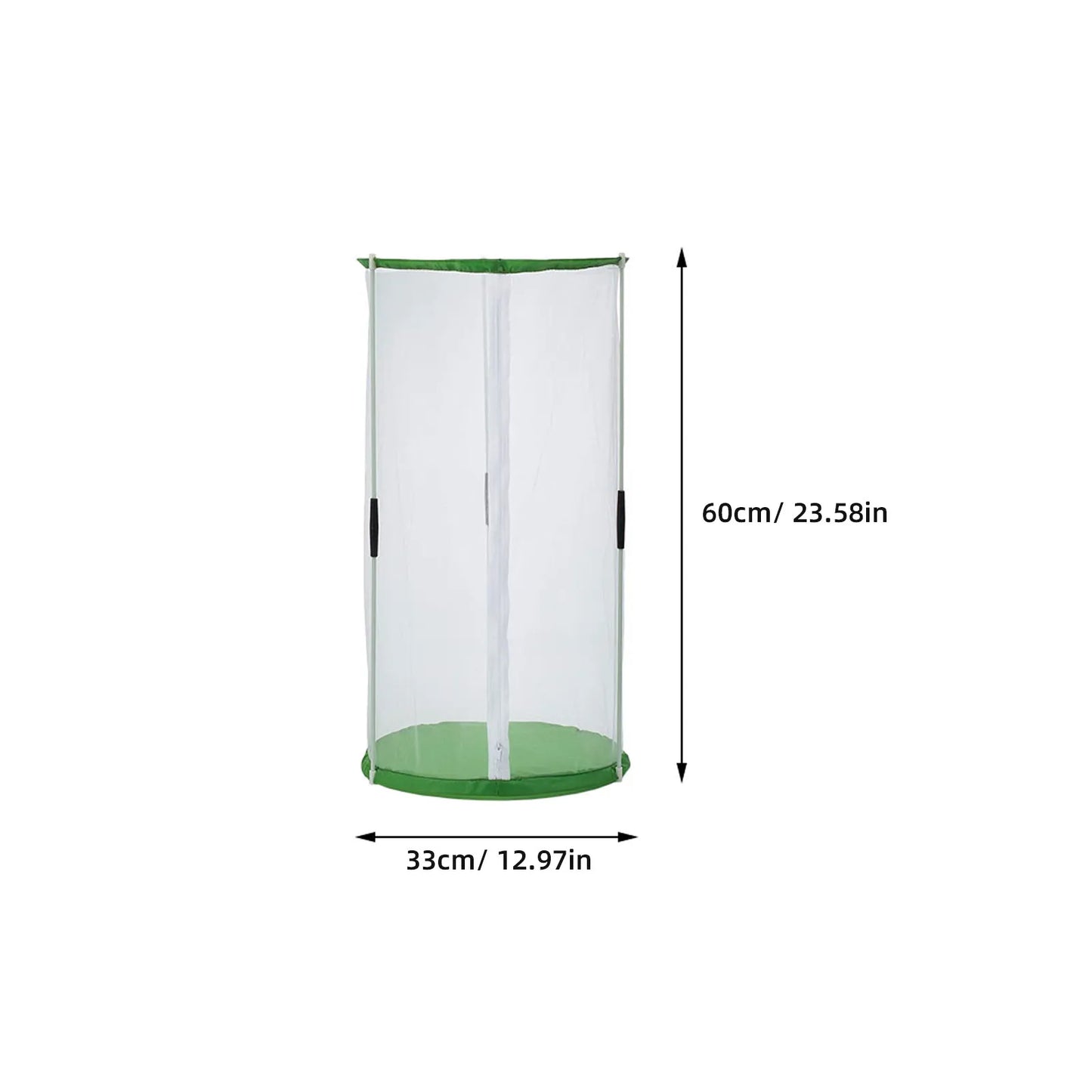 Butterflies Habitat Cage Premium Transparent Mesh Lightweight Breeding Cage Zipper Design Outdoor Observation House Portable