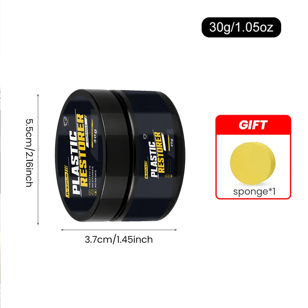 Car Plastic Restorer Black Gloss Coating Leather Plastic Renew Hydrophobic Polish Auto Detailing Long-Lasting YT2040