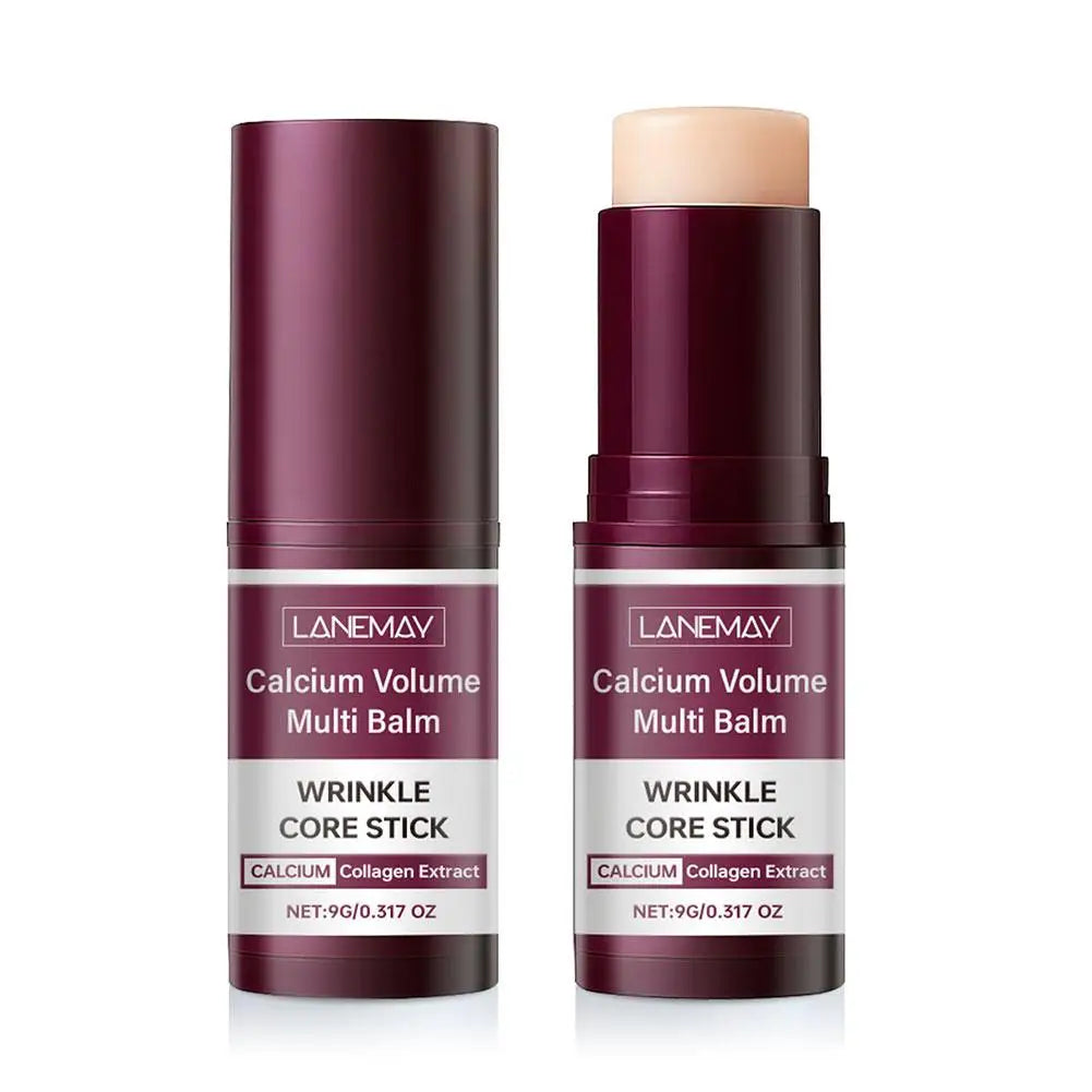 Calcium Volume Multi Balm Collagen Face Moisturizer Stick Anti-Wrinkle Skin Care Fade Fine Lines Lifting Firming Facial Cream