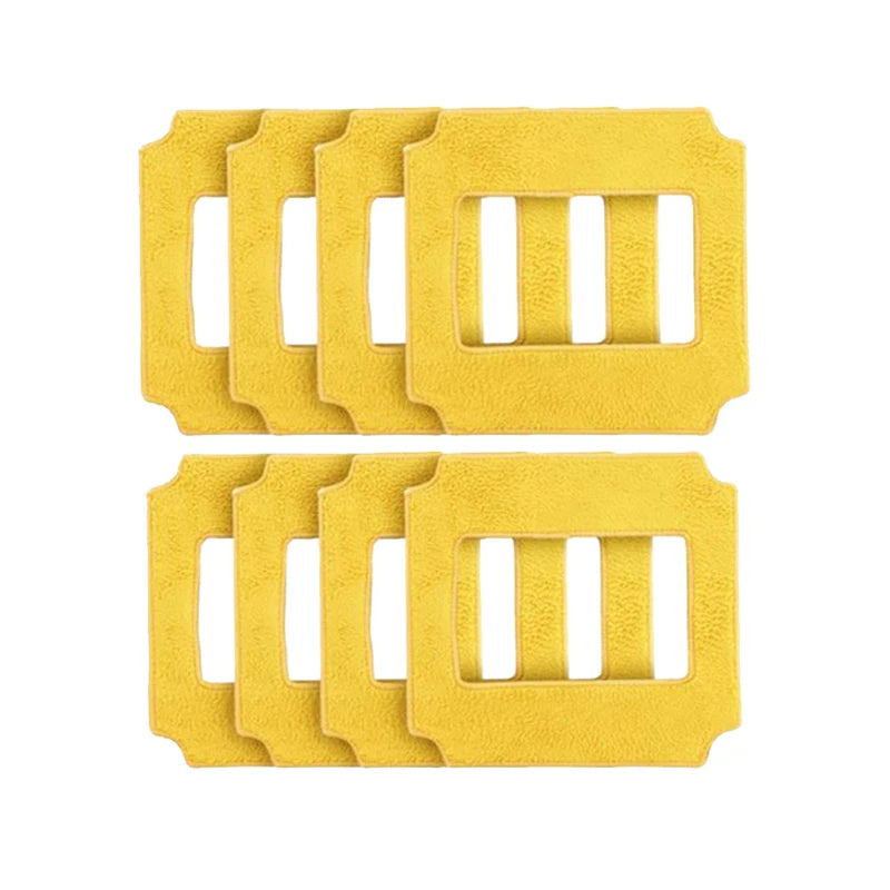 4PCS Yellow Mops Clean Clothes for Robot Window Cleaner Win660/RL880/RL1188/QHC004/RL2988/RL3988/RL3325/RL1788
