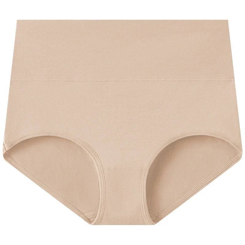 4Pcs Cotton Panties Women High Waist Underwear Body Slim Abdominal Shapers Plus Size Panties Briefs Girls Sexy Lingeries Female