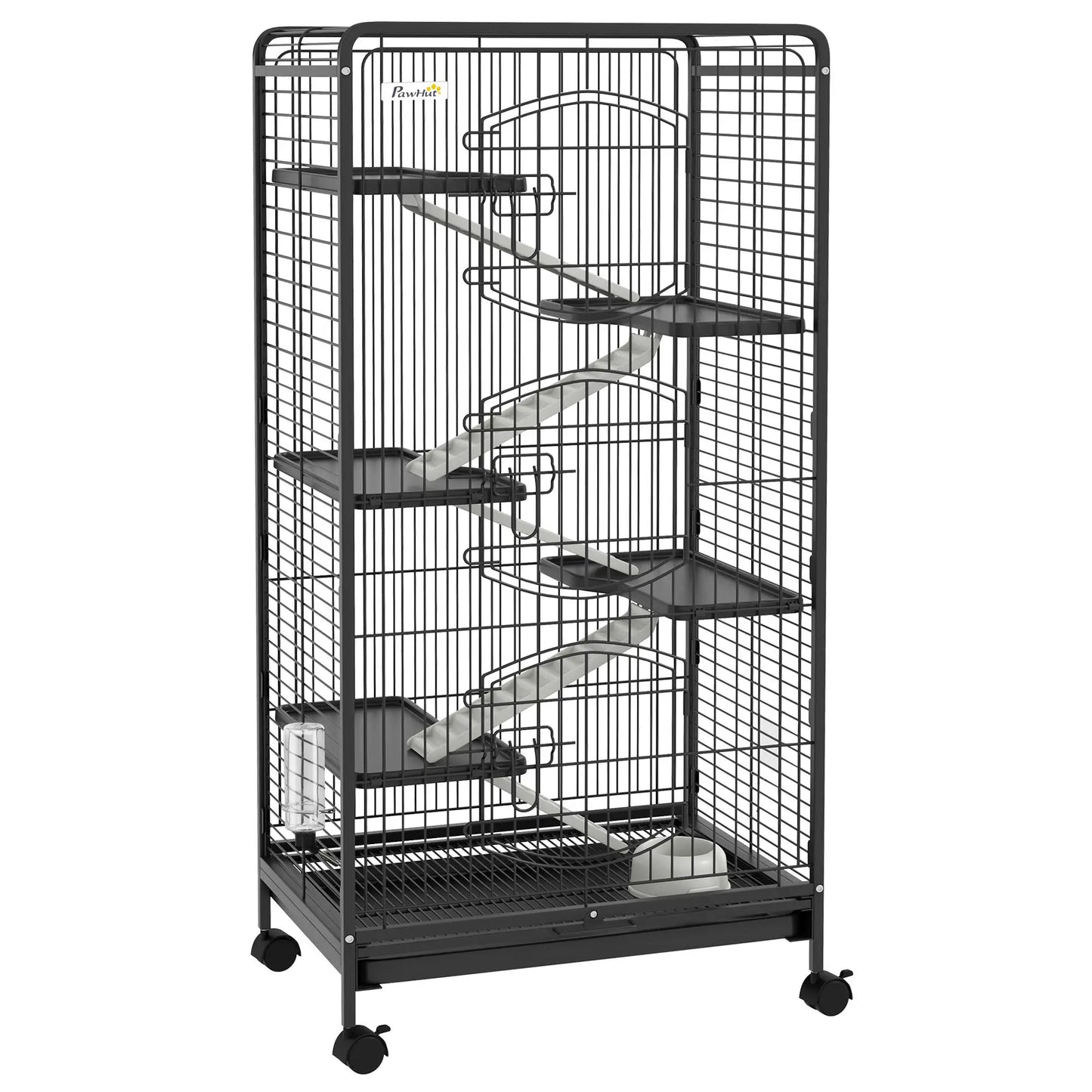 Metal Cage Black S for Small Animals Pet Cage with Assembly Kit Shipping from Spain