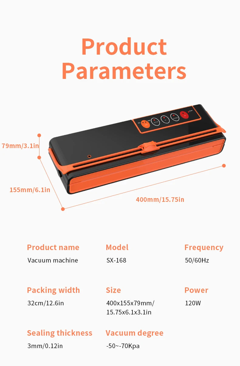 AGASHE Food Vacuum Sealer Machine, Degasser Vacuum Packer for Products with Cutter, Double Pump Air Packaging Machine for Kitche