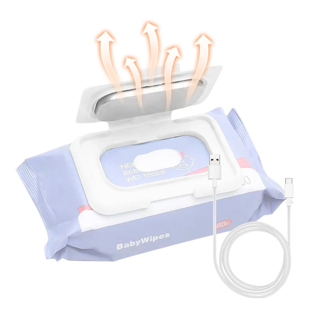 Baby Wipe Warmer Portable Baby Wet Wipes Warmer Heater USB Powered Perfect for Traveling Baby Wipe Warmer 5V USB power supply
