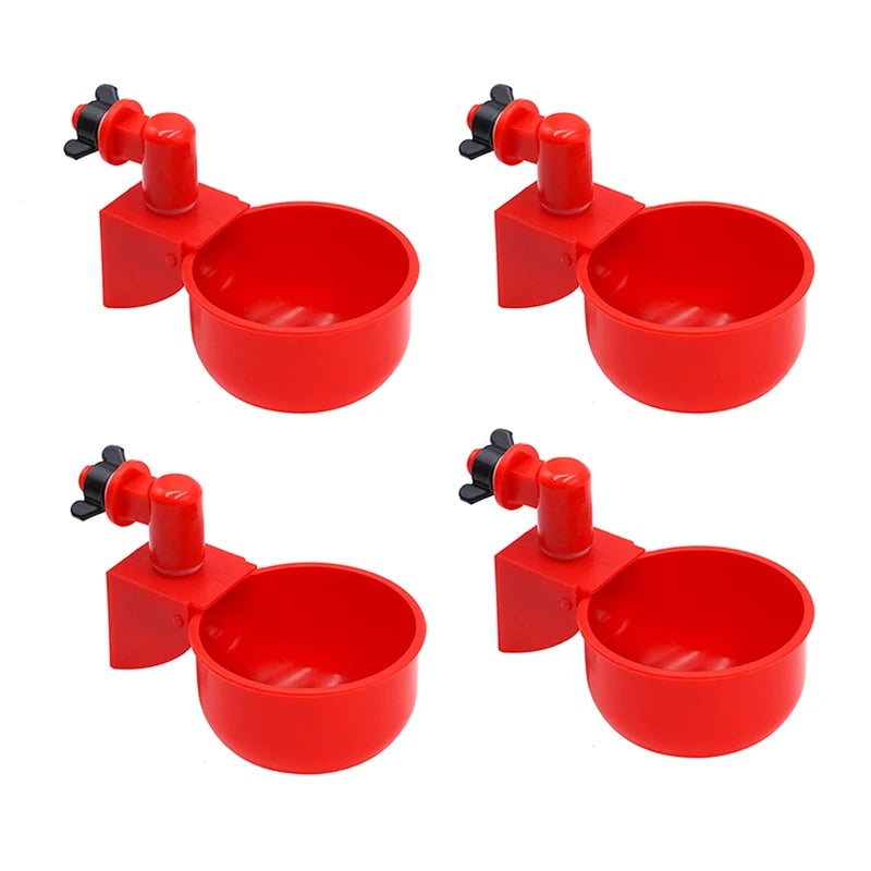 Automatic Chicken Water Feed Drinking Bowl Kit Farm Coop Poultry Waterer Drinking Water Feeder for Chicks Duck Goose Turkey