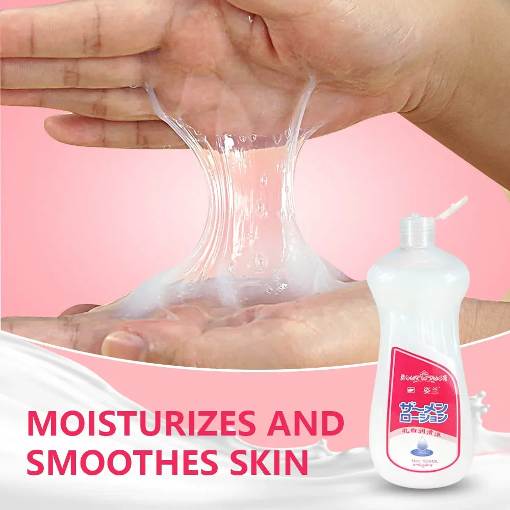 500ML Lubricant for Sex Cream Super Capacity Viscous Lube Water Based Sex Massage Oil Anal Adult Masturbation Toy Couple Game