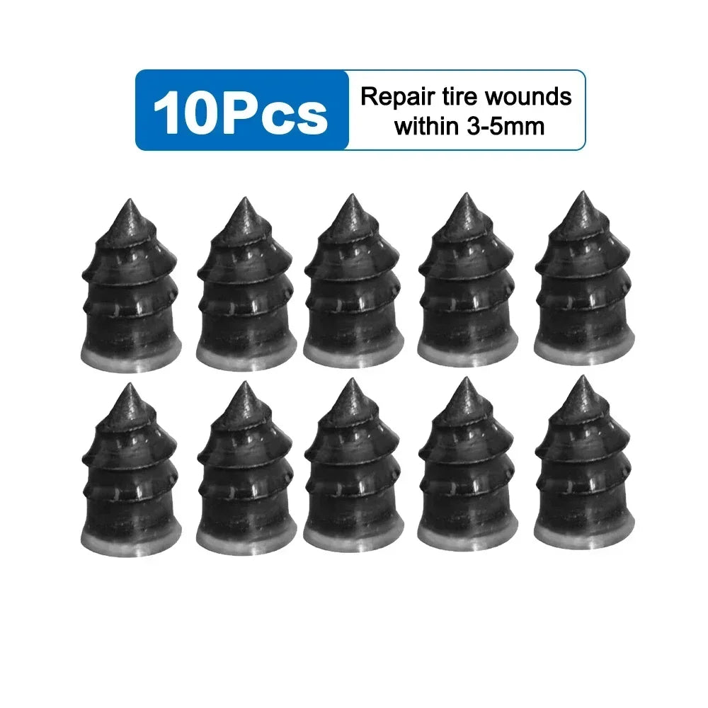 100pcs Automotive Tire Repair Nail Universal Set Automotive Motorcycle Tire Repair Nail Bicycle Tire Perforation Repair Tool