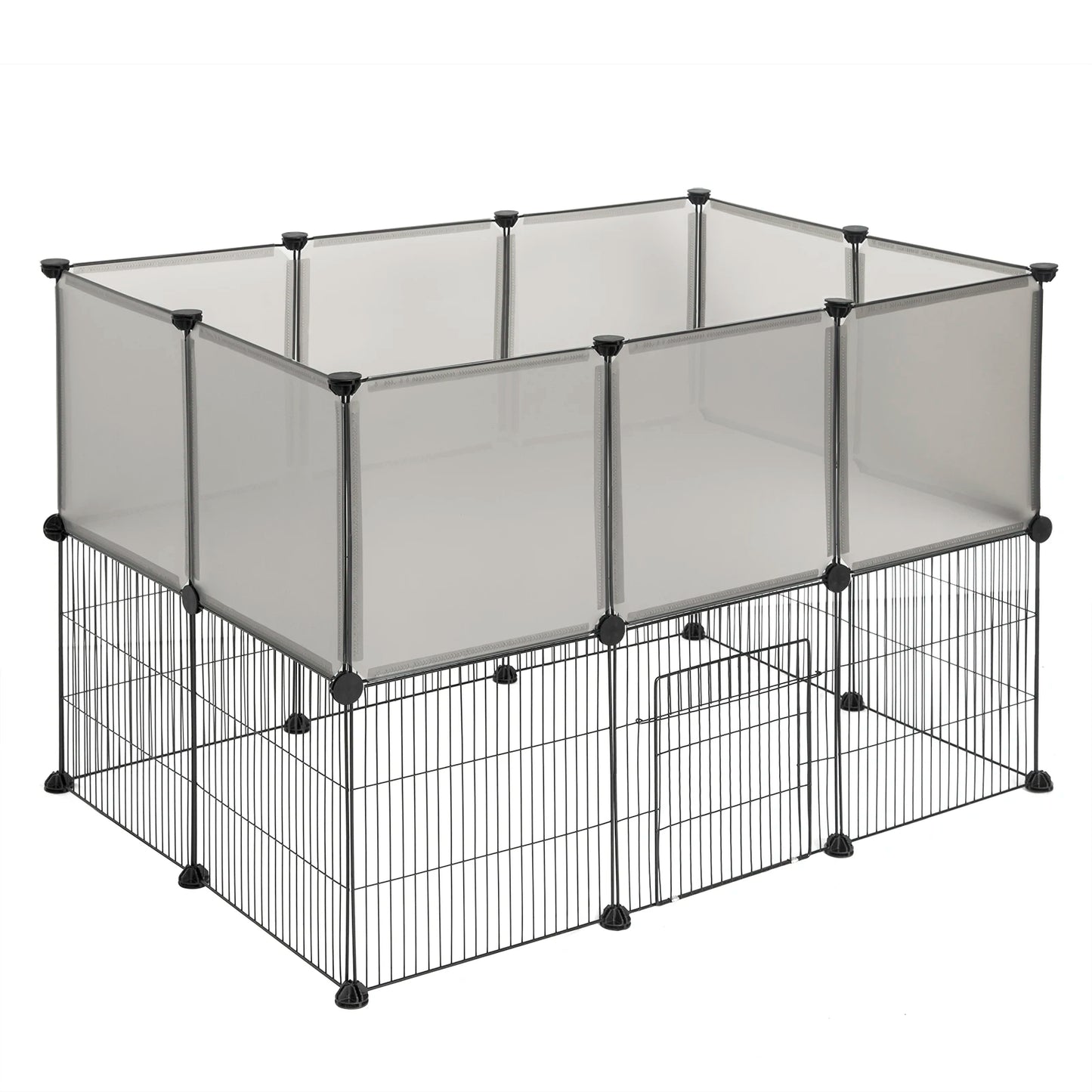 EUGAD Pet Playpen for Rabbits Small Animals Cats Kennel Puppies House Kitten Space Dogs Guinea Cages Outdoor Exercise Training