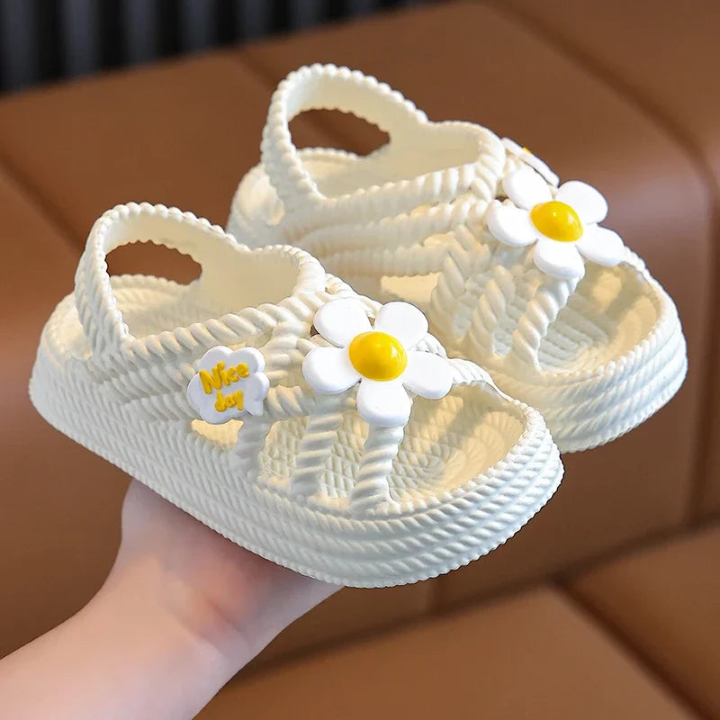 New Children's Slippers Summer Girls and Boys Bathroom Home Anti Slip Beach Shoes Soft Soled Baby Sandals