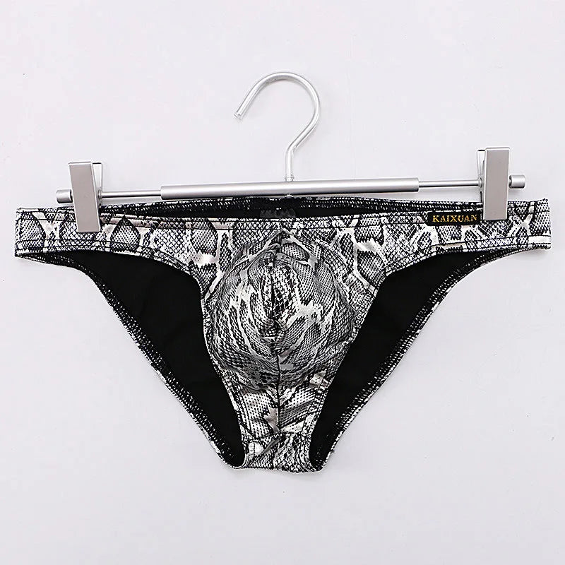 Foreign trade low-rise men's briefs men's underwear triangle printed underwear cross-border underwear wholesale KX020-SJ