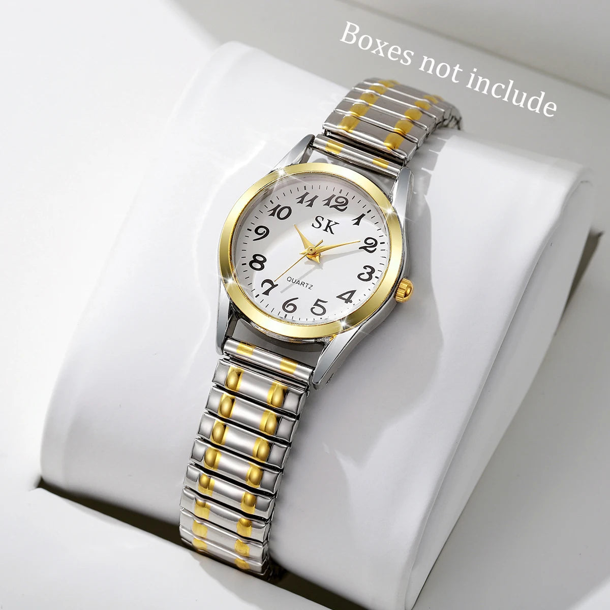 Elegant Small Dial Women Watches Fashion Elastic Strap Quartz Watch Reloj Mujer(Without Box)