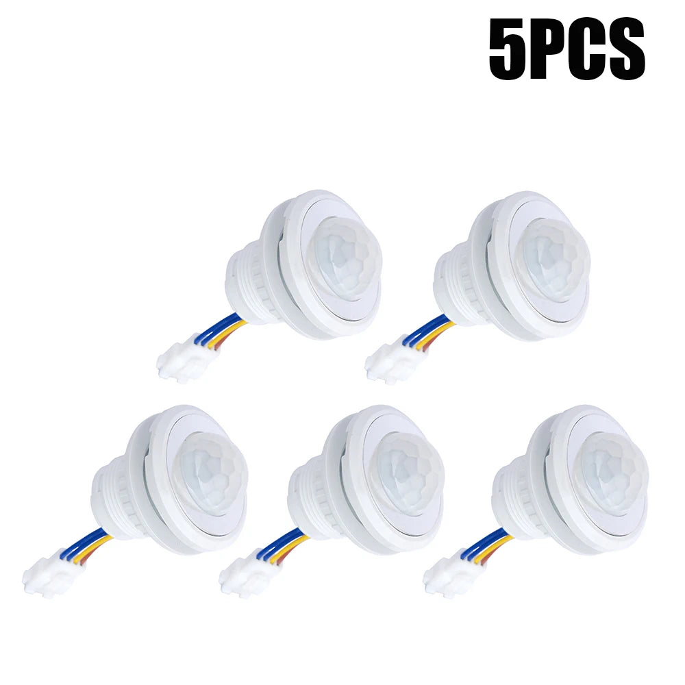 Mini Motion Sensor Light Switch 110-220V PIR Sensor Smart Detection Time Delay Adjustable Infrared Induction Detector