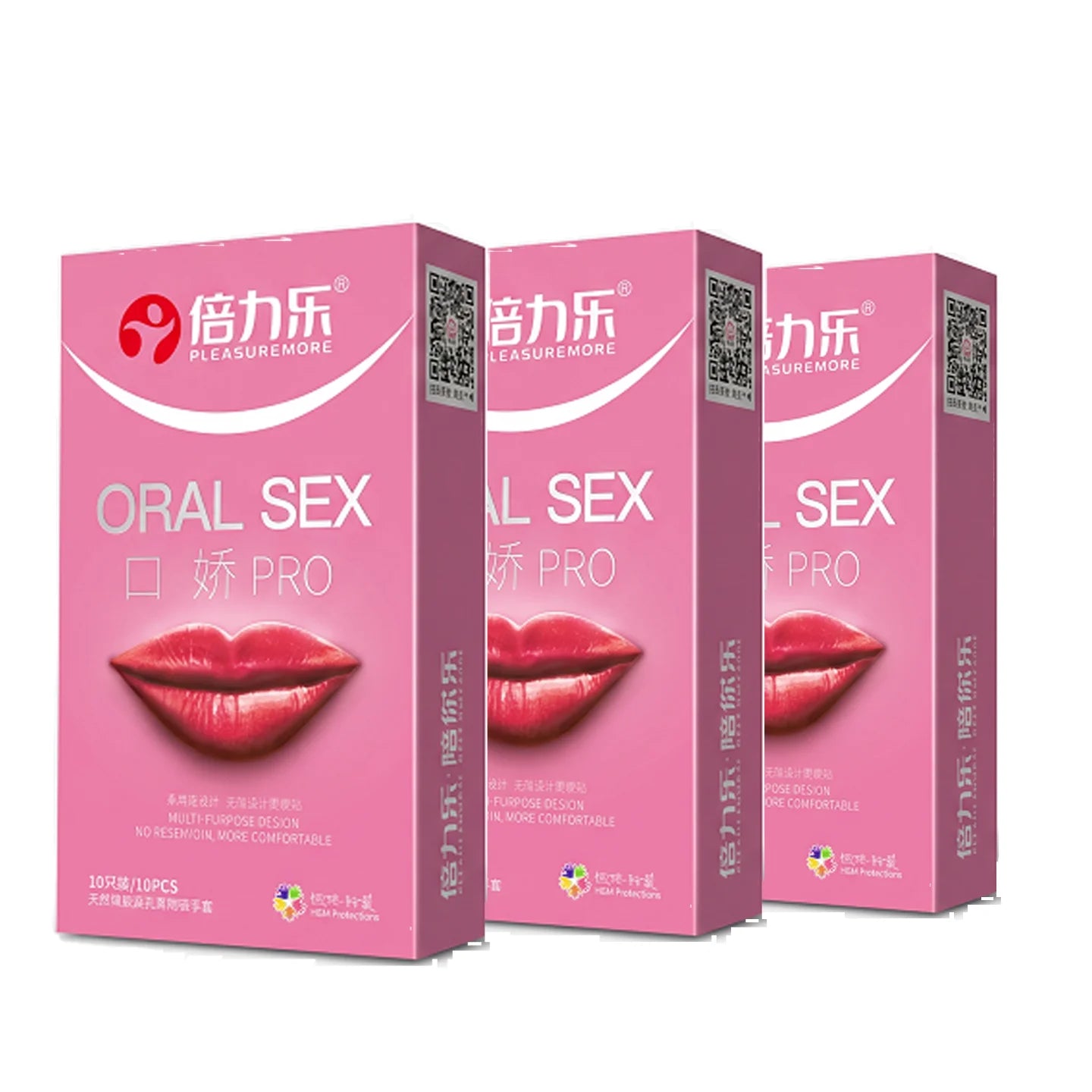 Oral PRO MultiPurpose Condoms No Reservoir Ultra Thin Front Internal Dotted Natural Latex 10pcs-50pcs Men ExtraSensation Beilile