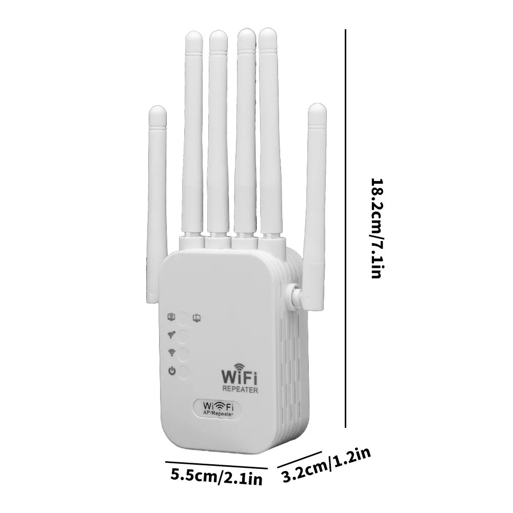 1200Mbps Wireless WiFi Repeater 2.4G 5.8G Signal Router 802.11N Long Range Wireless WiFi Extender Amplifier WIFI Booster