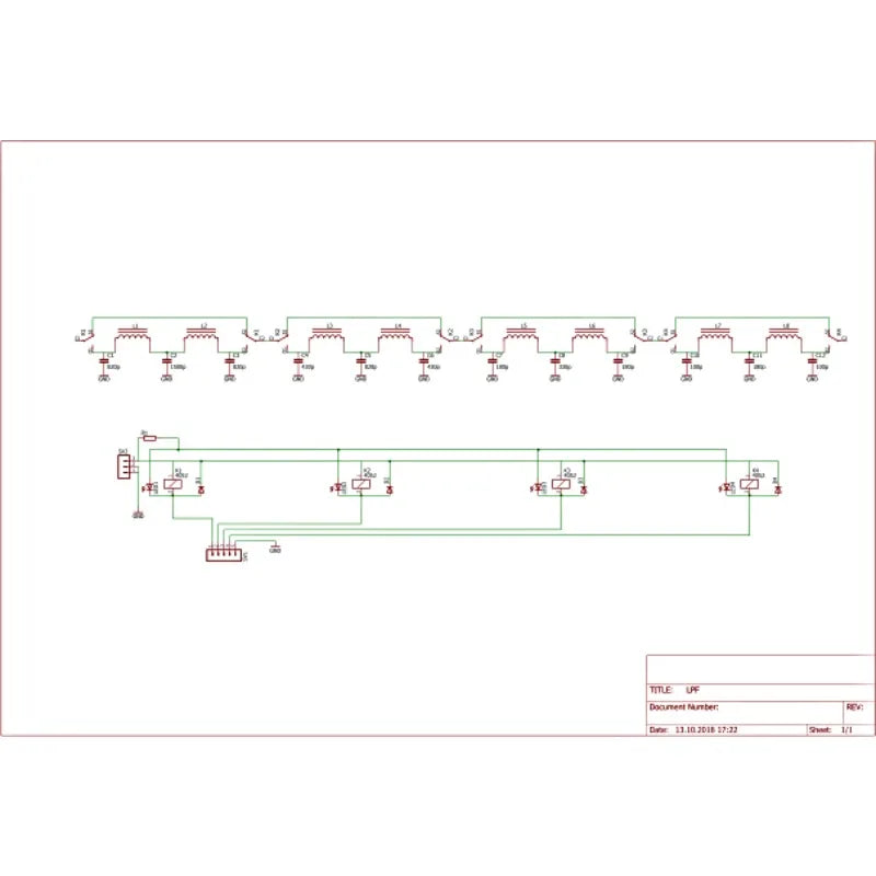 XF-LPF-HF filter 12v 100W HF low pass LPF unit 3.5Mhz-30Mhz