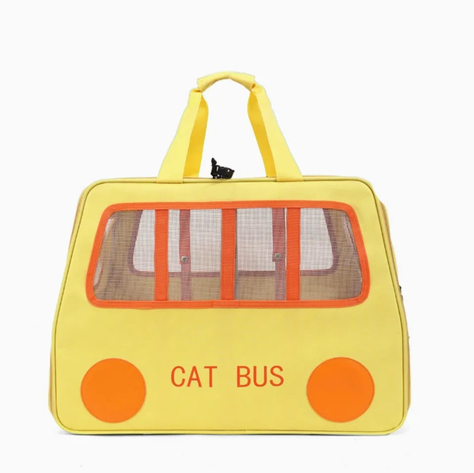 Multifunctional Pet Travel Trolley Case Portable Cat/Dog Carrier Bag Zipper Closure-Foldable Solid Pet Luggage Outdoor Travel