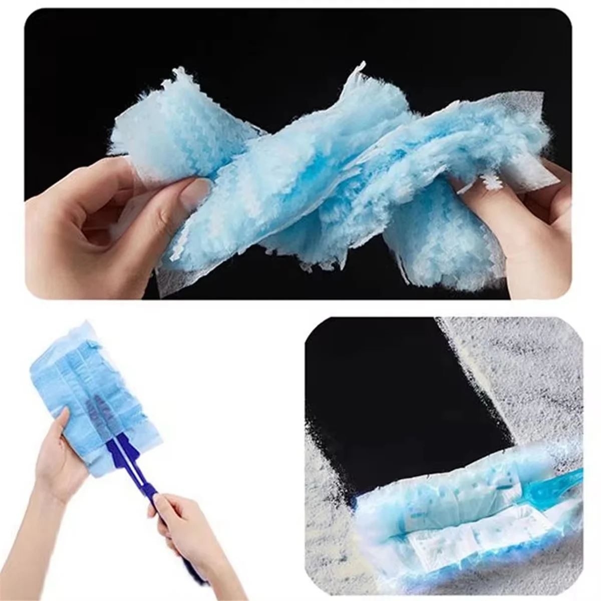 30 Pieces Duster Refills, Disposable Duster Refills Compatible for SwifferDuster HY