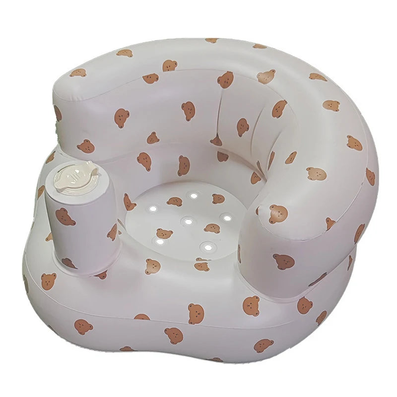 Children Inflatable Sofa,Inflatable Baby Sofa for Babies 3 Months & Up,Baby Seats for Infants, Blow Up with Built in Air Pump