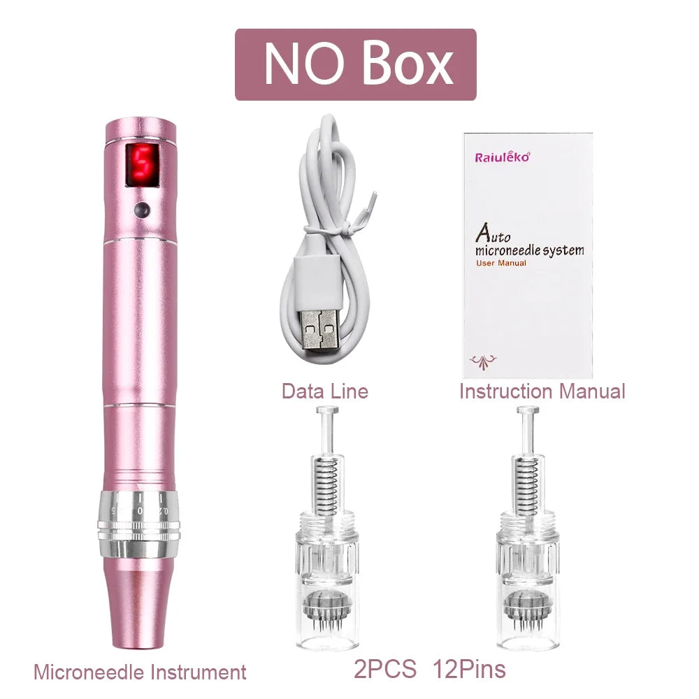 Ultima Dr.imp Pen Wireless Derma Rolling Dermapen Microneedling Cartridge Mesotherapy Auto Micro Needles Exfoliate Shrink Pores