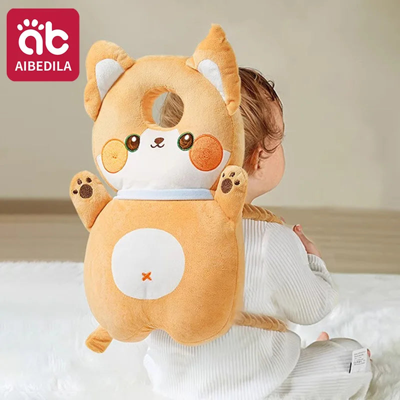 AIBEDILA Toddler Baby Head Protector Newborn Headrest Security Pillows Backpack Cartoon Kids Safe Learn to Walk Support Cushion