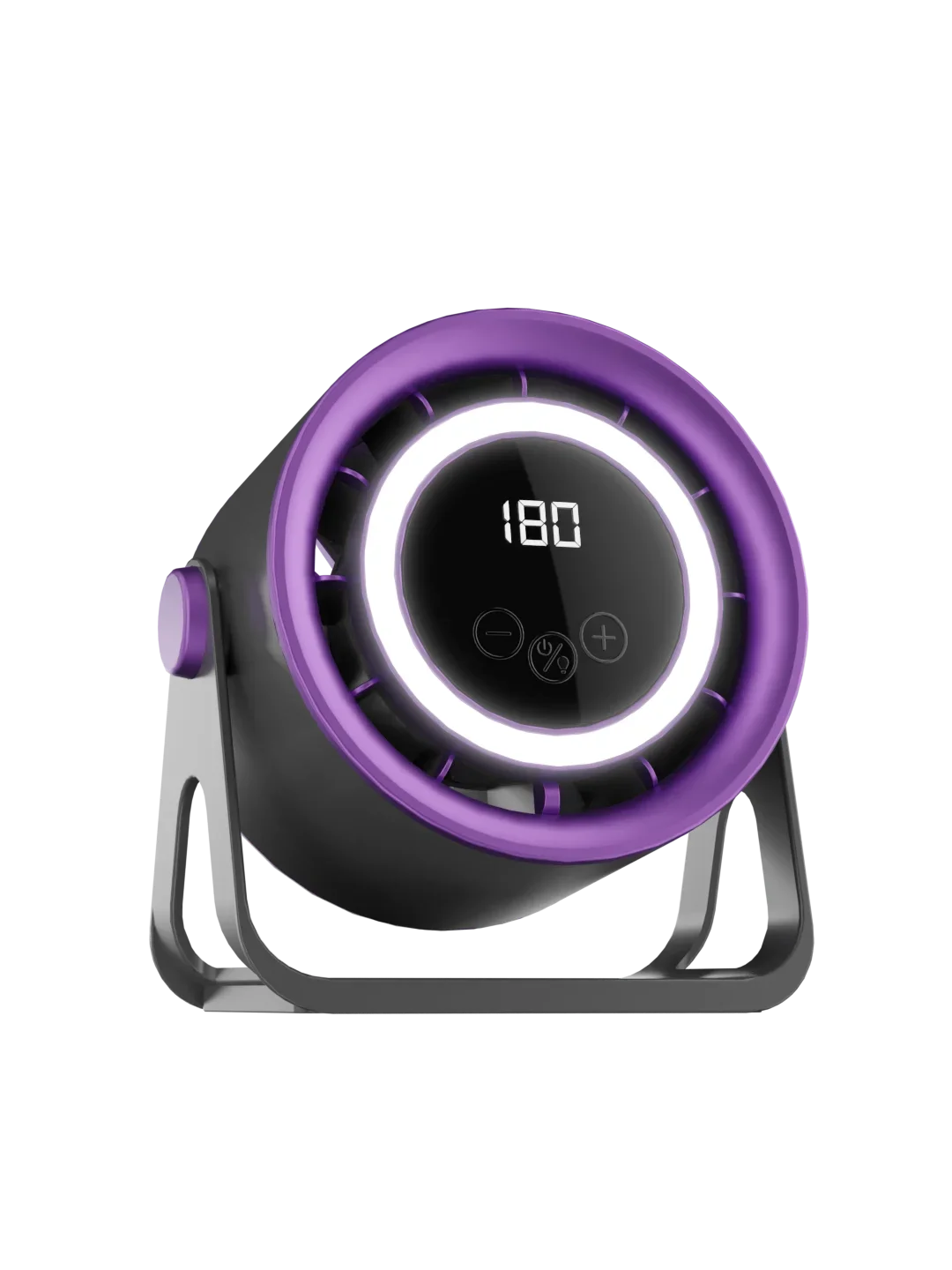 TINSOL 1800mAH Portable Electric Fan with Ambient Light Turbo Mute Electric Fan Desktop Wall Mount Ceiling Air Cooler