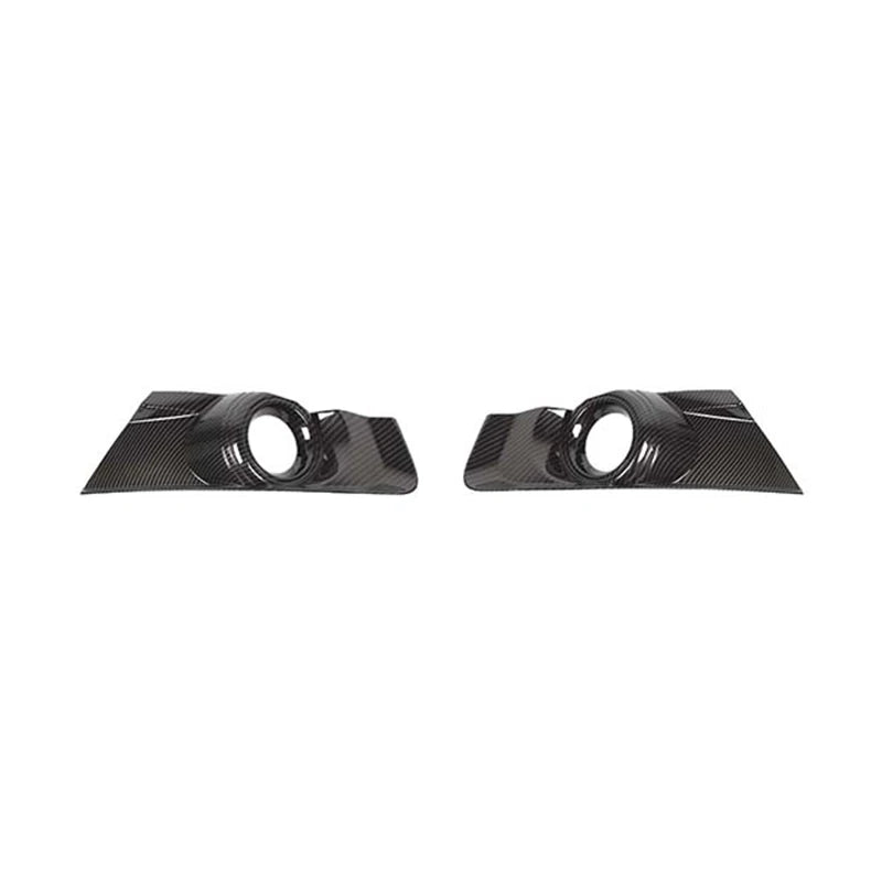 TESIN Car Front Bumper Fog Light Lamp Decoration Cover Trim for Ford Mustang 2015 2016 2017 ABS Lamp Hoods Exterior Accessories