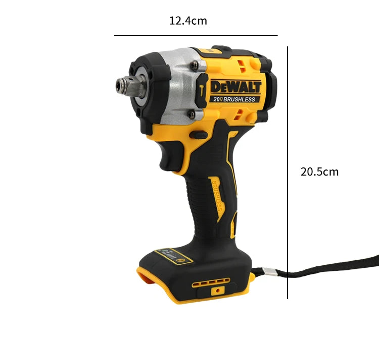 Dewalt DCF921 Cordless Electric Brushless Impact Wrench High Torque LED Light 406N.m Lightweight Professional Power Tool
