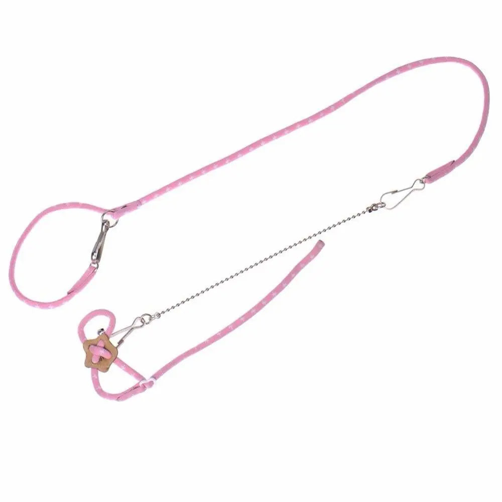 Lovely Small Ferret For Rat Squirrel Chinchilla Nylon Rope With Bell Walking Lead Pet Supplies Hamster Leash Mouse Vest