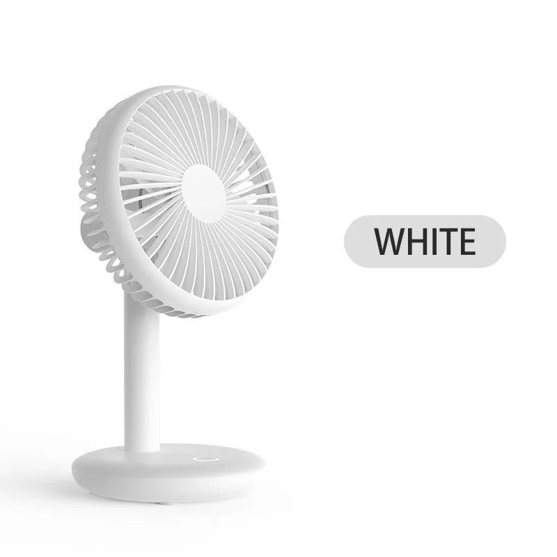 Mini USB Desktop Fan Rechargeable Air Cooling Fan 4 Speeds for Office Home Bedroom Portable Table Fans Adjustable Angle