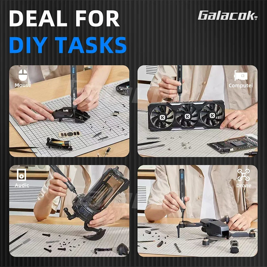 68 IN 1 Precision Electric Screwdriver Set 5 Levels Adjustable Comes Fill Light Professional Mobile Phone IPad Repair Tool