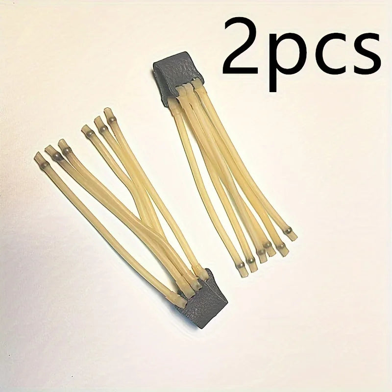 2pcs Slingshot Card Bead Rubber Band Slingshot Replaces Elastic Rubber Band, Round Rubber Band and Slingshot Accessories