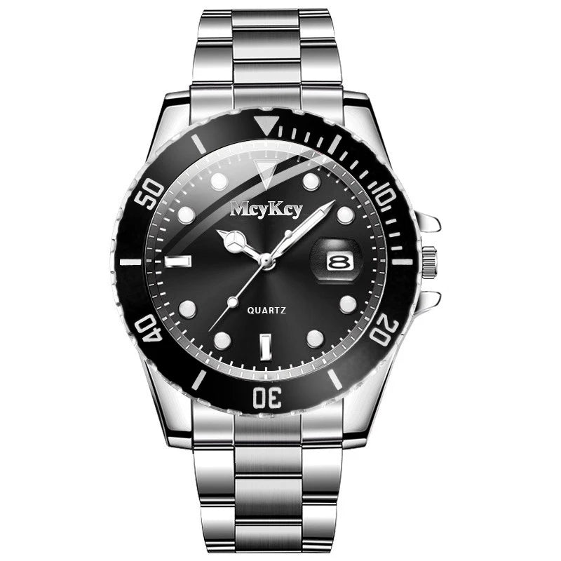 Luxury Large Dial Men Business Watches Fashion Calendar Men's Quartz Watch Reloj Hombre