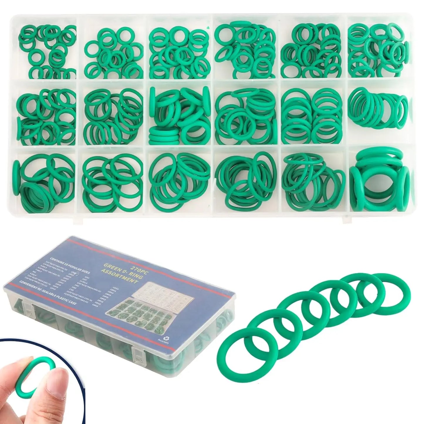 Car A/C Repair Kit R12 R134a Refrigeration Tire Valve Stem Cores,Car Air Conditioning Compressor Seals O-Ring