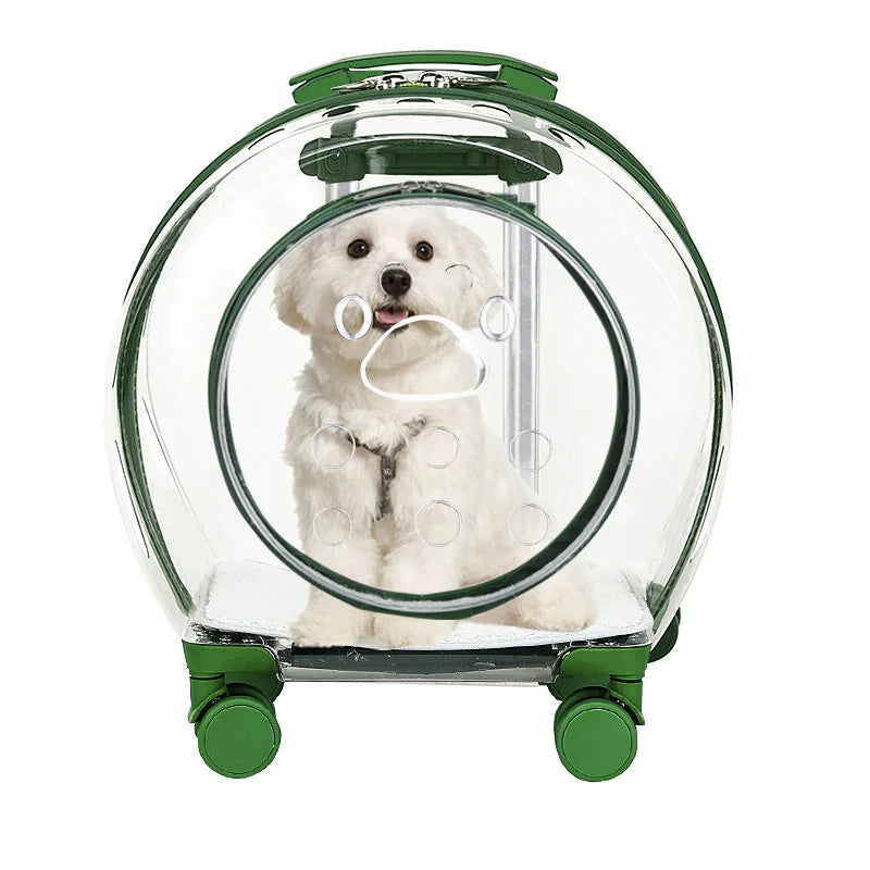 High Quality Pet Suitcase with Shoulder Straps, Portable for Dogs To Go Out Transparent Bag, Space Cabin, Cat Bag Large Capacity